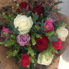 Mixed Long Stem Roses